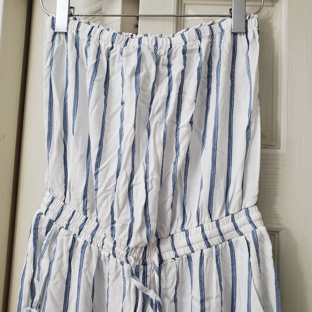 Striped Tube Jumpsuit - Picture 3 of 8